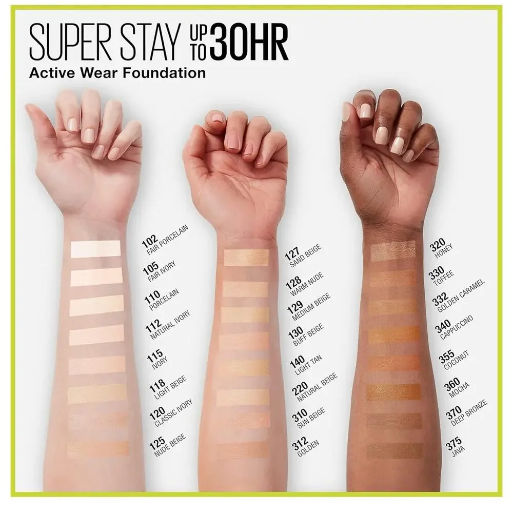 Maybelline New York SUPERSTAY 30H Foundation 110 PORCELAIN - New